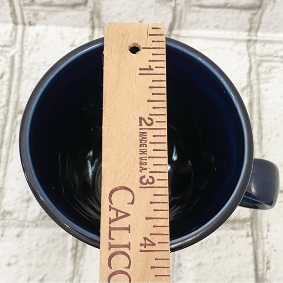 Retired 1986 FIESTA Homer Laughlin Cobalt Blue Capuccino Pedestal Mug - Picture 6 of 14